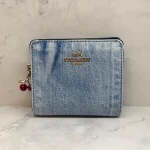 Coach Loved Denim Snap Wallet